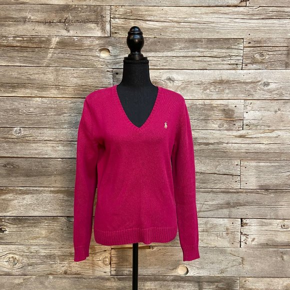 🌺Classic V Neck Ralph Lauren Sweater🌺 - Picture 1 of 6